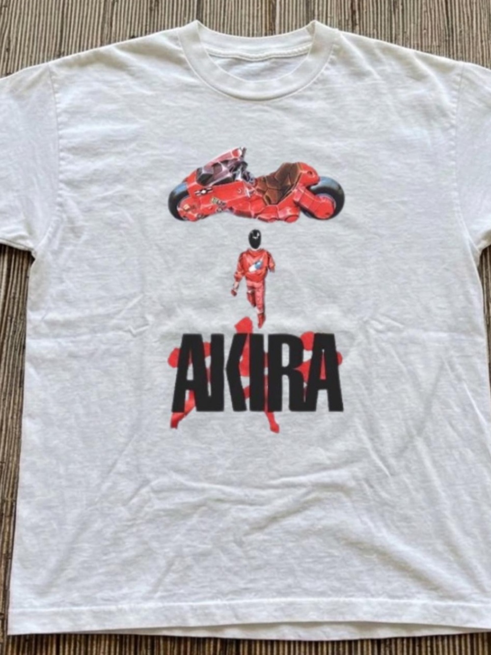 Gildan White T-Shirt with Red Graphic